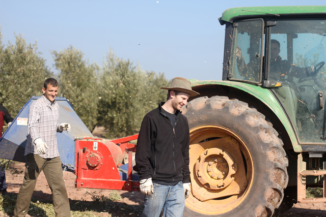 Ben and Raúl with tractor