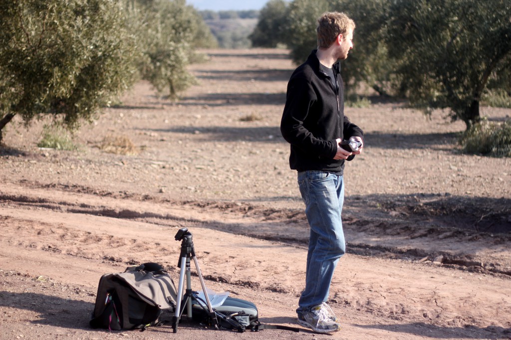 Equipment for filming Pueblo in La Puerta de Segura